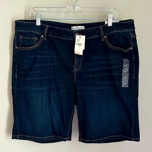 Lane Bryant Dark Blue Jean Shorts